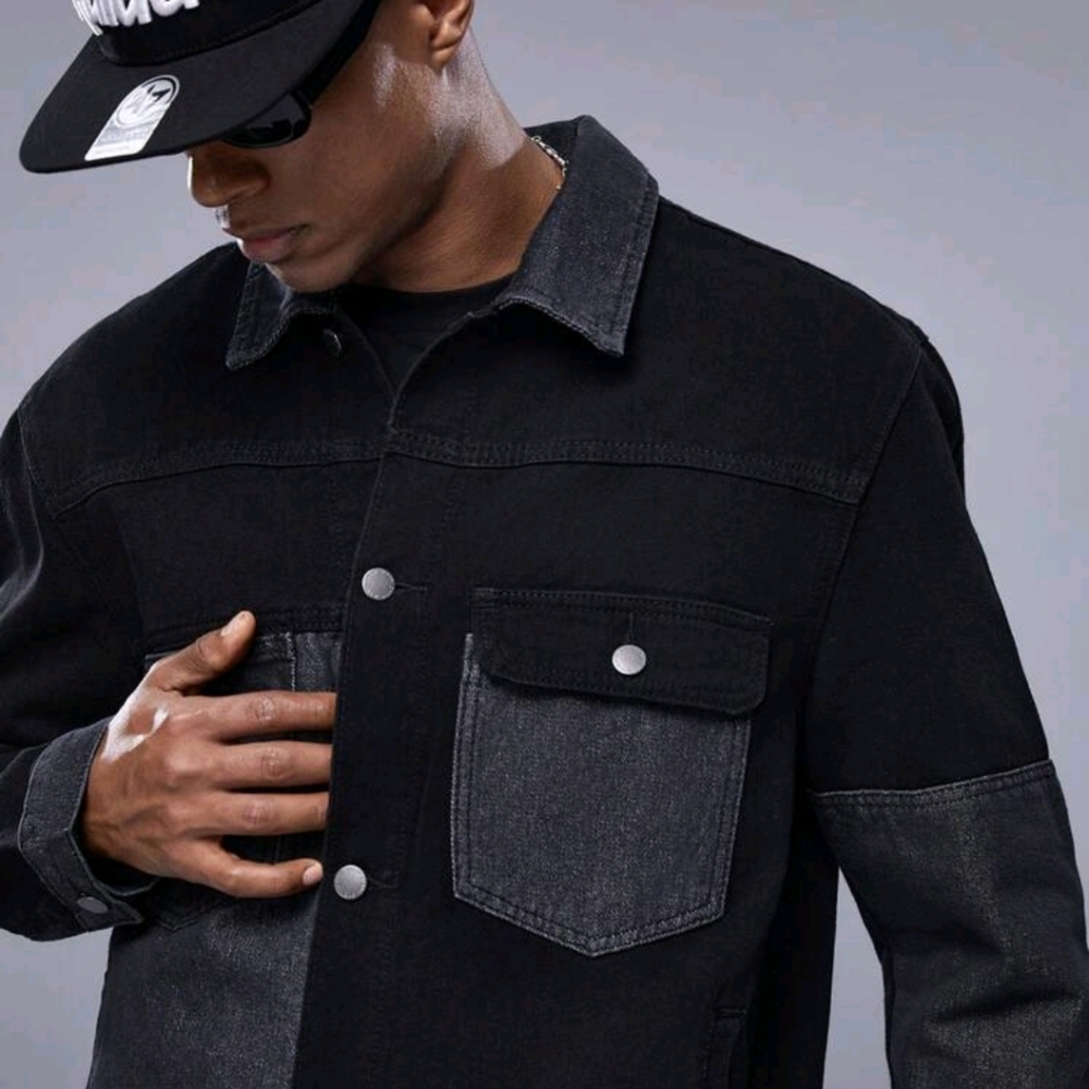 NEW! DENIM JACKET PATCHWORK DESIGN - Picture 3 of 5